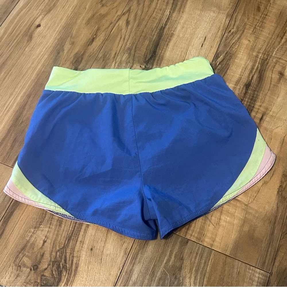 Champion Athletic Shorts‎ Girls Size 7/8 Blue Green Activewear